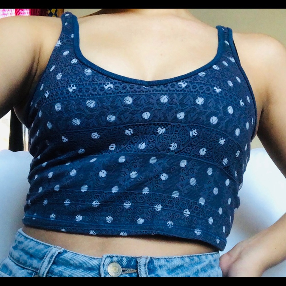 Aeropostal dark blue crop top.